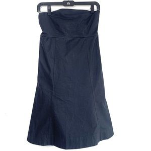 Gap Stretch Classic Strapless Black A Line Dress
